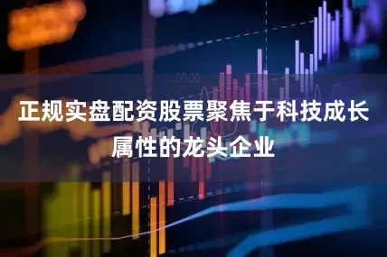 正规实盘配资股票聚焦于科技成长属性的龙头企业