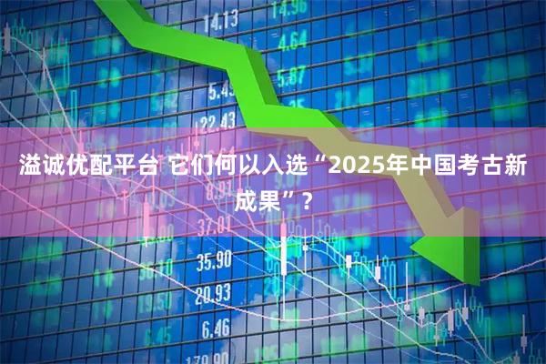 溢诚优配平台 它们何以入选“2025年中国考古新成果”？
